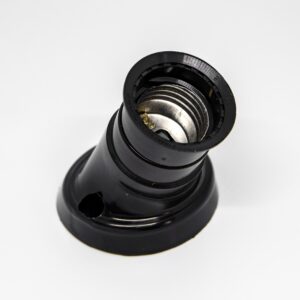 (8018) - Receptáculo 3 piezas CURVO - NEGRO